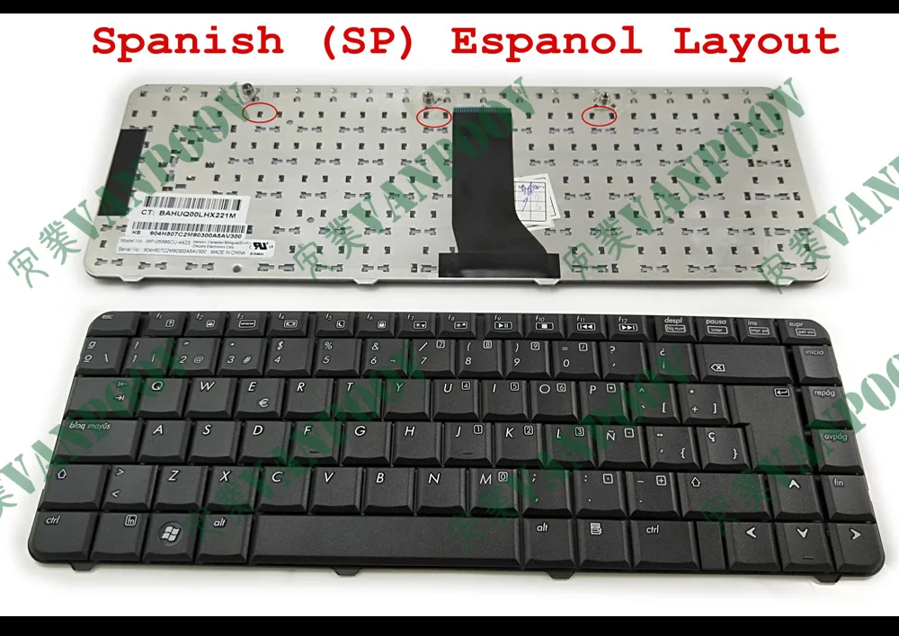 New Spanish Notebook Laptop keyboard for HP Compaq Presario CQ50 G50
