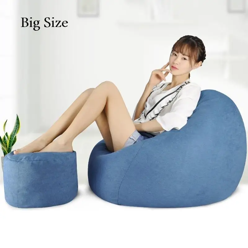 Золотой одиночный Zitzak Kanepe Divano Boozled детская кровать Sandalyeler Copridivano Beanbag Cadeira стул Puff Asiento Bean Bag Диван - Цвет: MODEL H