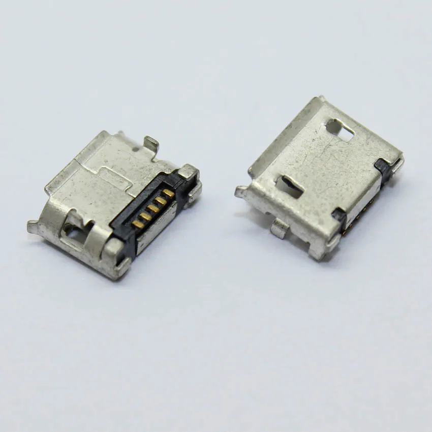 YuXi 100 шт./лот Micro 5pin зарядный порт usb разъем dip 6 4 гнездовой B Тип|charging port|charging port