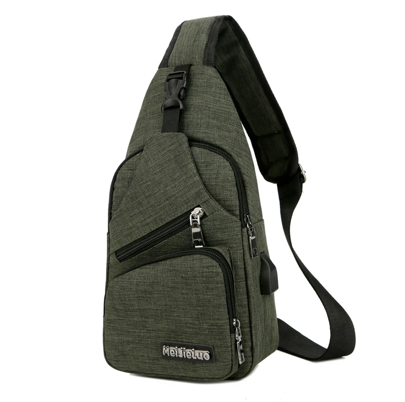 ANOVISHANA Досуг портативный большая сумка для хранения Crossbody Оксфорд путешествия чехол Сумки встроенный USB зарядки Функция красный