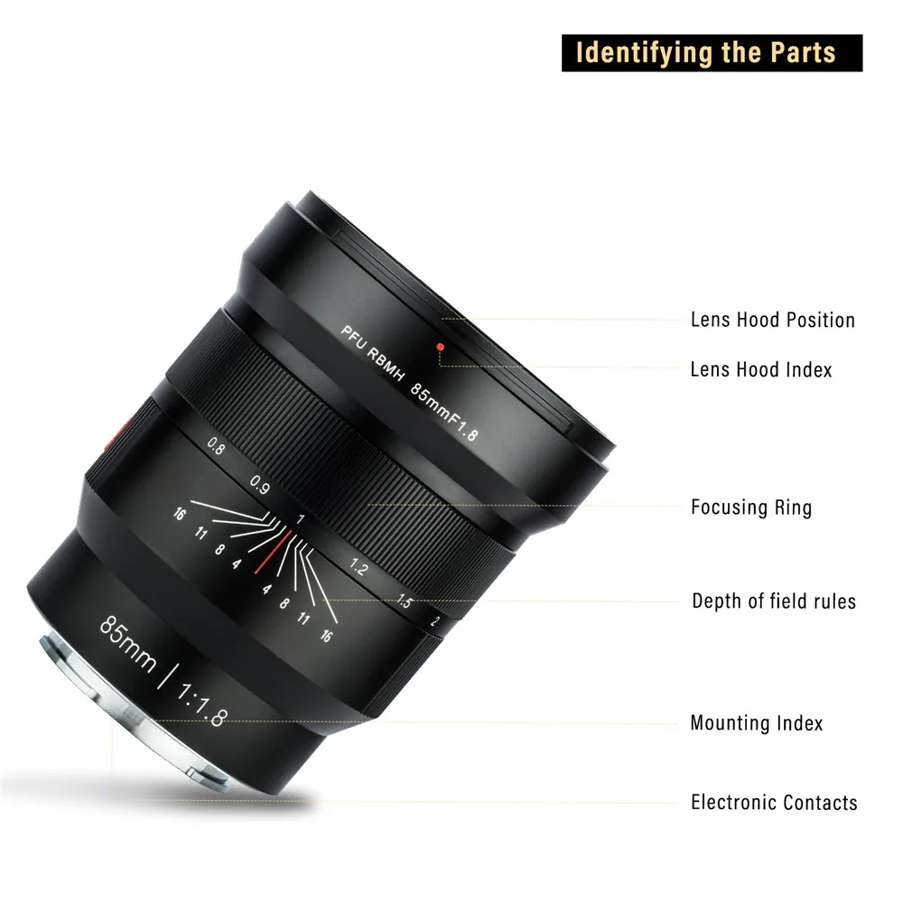 Объектив VILTROX 85 мм F1.8 E Mount Full Frame с ручной фокусировкой для sony E Mount A9 A7R3 A7R2 A7M3 A7M2 A7S2 A6500 A6300 A60