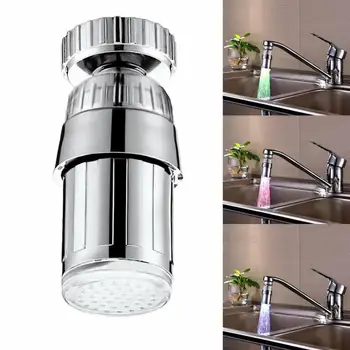 

SDF-B6 Led Light Faucet 360 Degree Rotation Color Faucet Temperature Controlled Three-color Or Colorful Self-discoloration