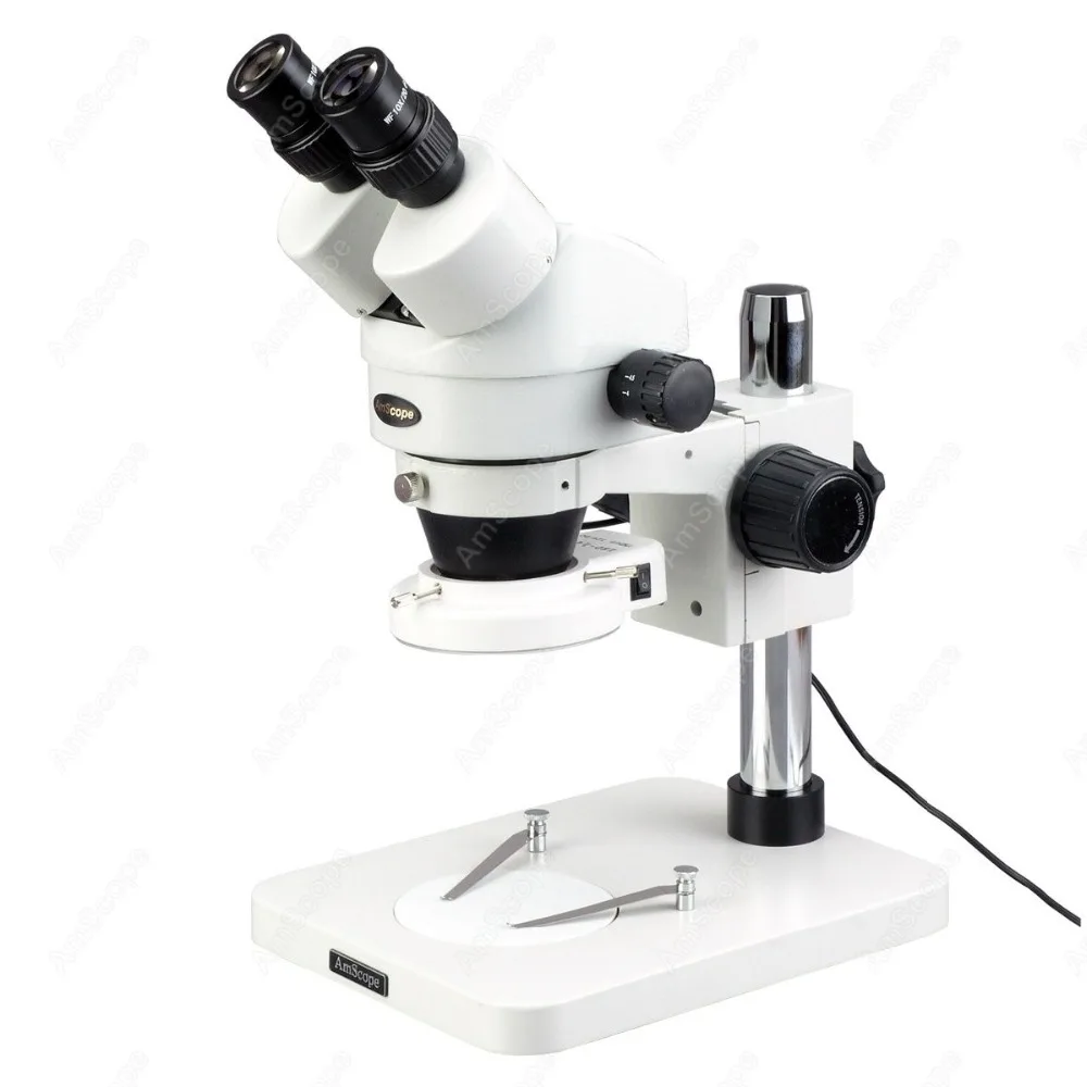 AmScope supplies 7X-90X Inspection Dissecting Zoom Power Stereo Microscope with 64-LED Light