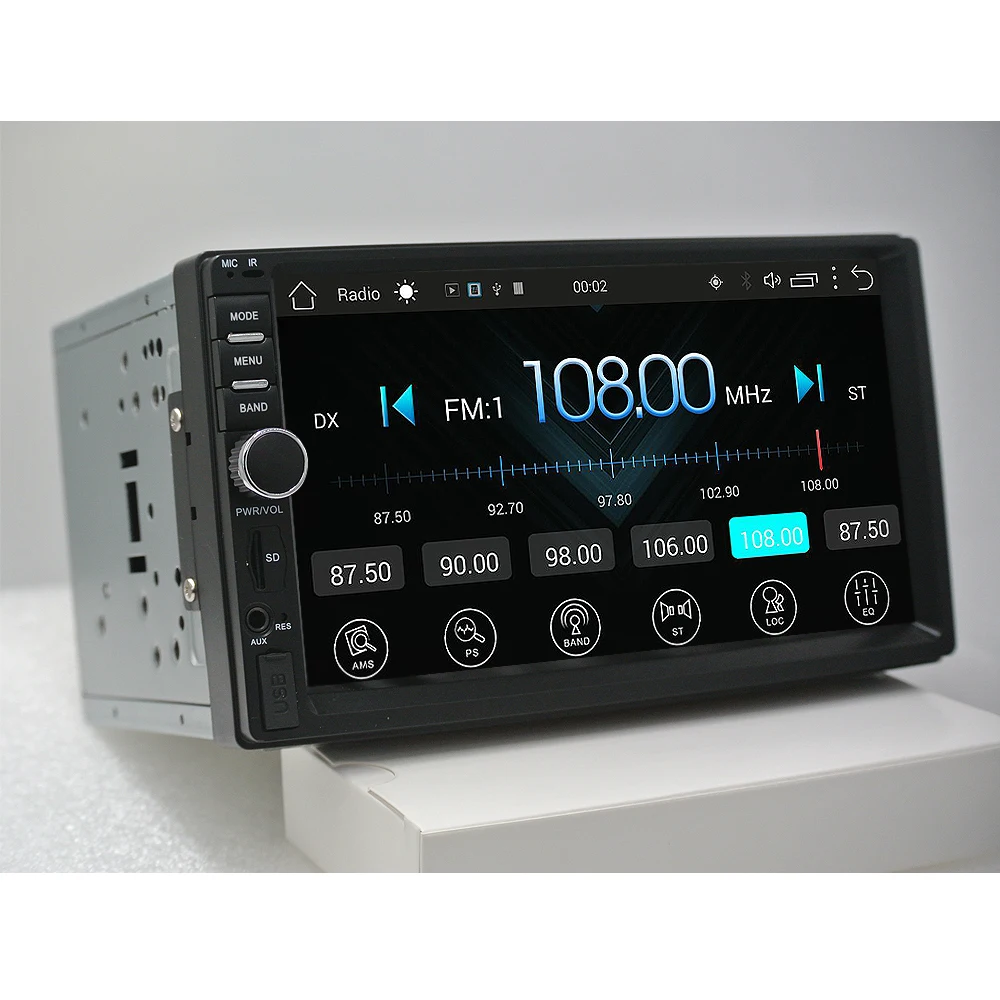 

2din android 6.0 car radio auto bluetooth double din multimedia player universal GPS Navigation 7" HD 1024*600 touch support dab