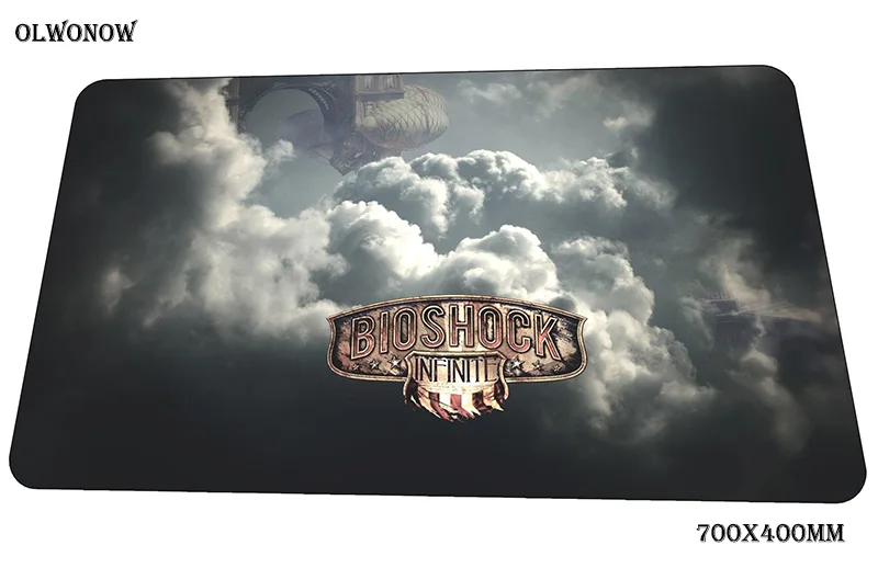 Bioshock коврик для мыши высокого класса компьютерный коврик 70x40 см игровой коврик для мыши большой locrkand padmouse клавиатура игры ПК геймер стол