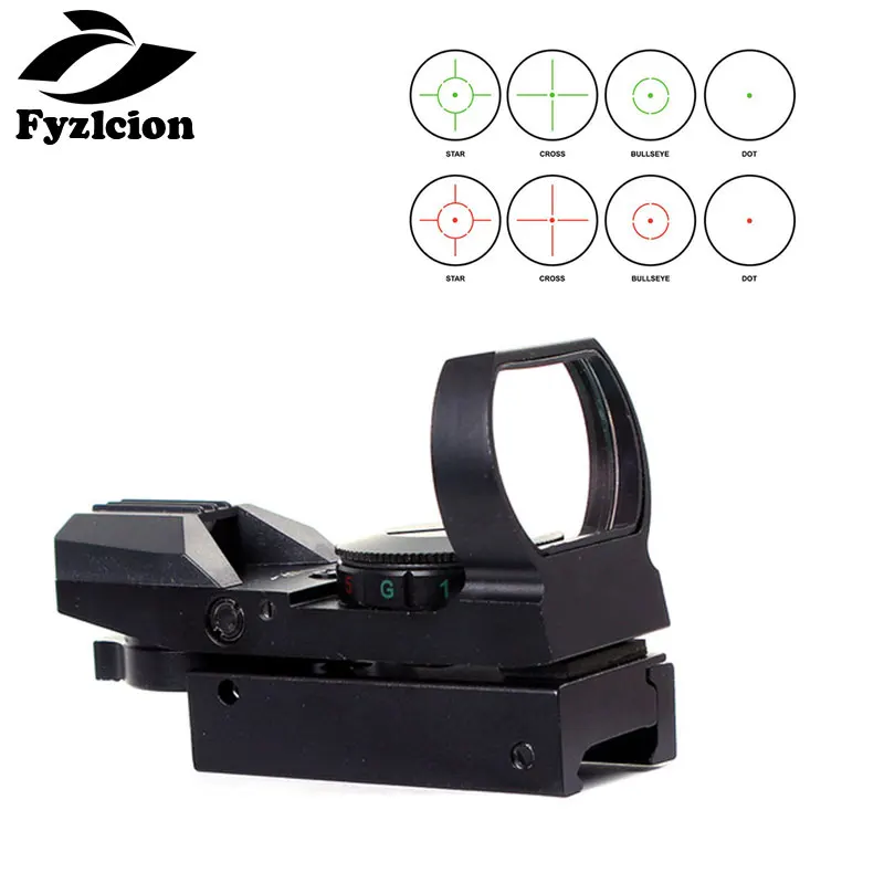 

Gun Accessories Riflescope Optics Holographic Red Dot Sight Reflex 4 Reticle 20mm Picatinny Mount