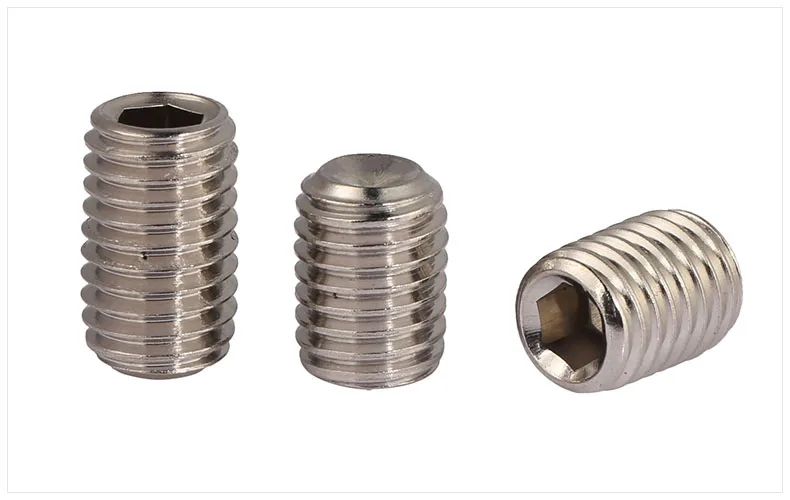 

DIN916 304 stainless steel set screws Concave hex socket Chimi screw M6 M8 M10 M12 M14 M16 screw headless Top wire machine screw