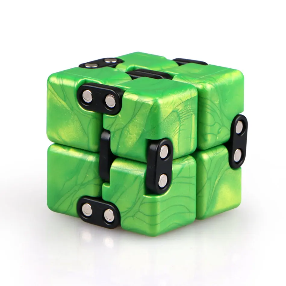 QiYi 2x2 кубик рубика Crazy Cube 2x2x2 бесконечные Magic Cube бесконечное Cube расслабиться ослабить давление 2 слоя куб пазл игрушки для Детский подарок