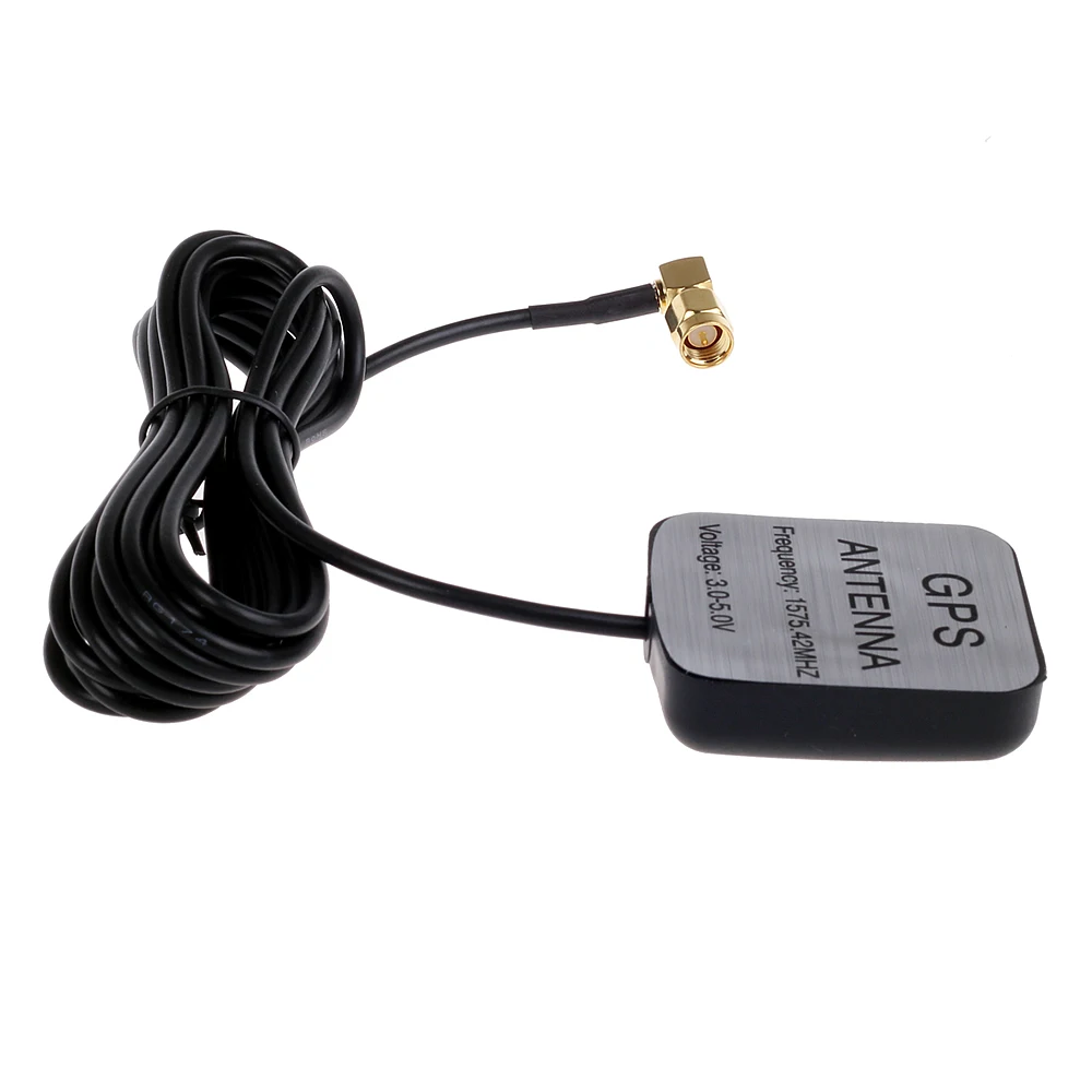 Right Angle SMA Male GPS Active Antenna Aerial Connector Cable for Dash