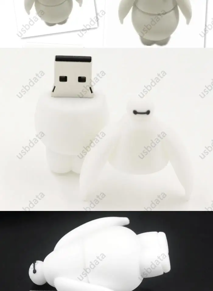 Робот Baymax USB флэш-накопитель 128 ГБ 512 1 ТБ 2 ТБ флэш-накопитель 64 Гб Memroy запоминающее Usb 3,0 внешний накопитель флешка, подарок