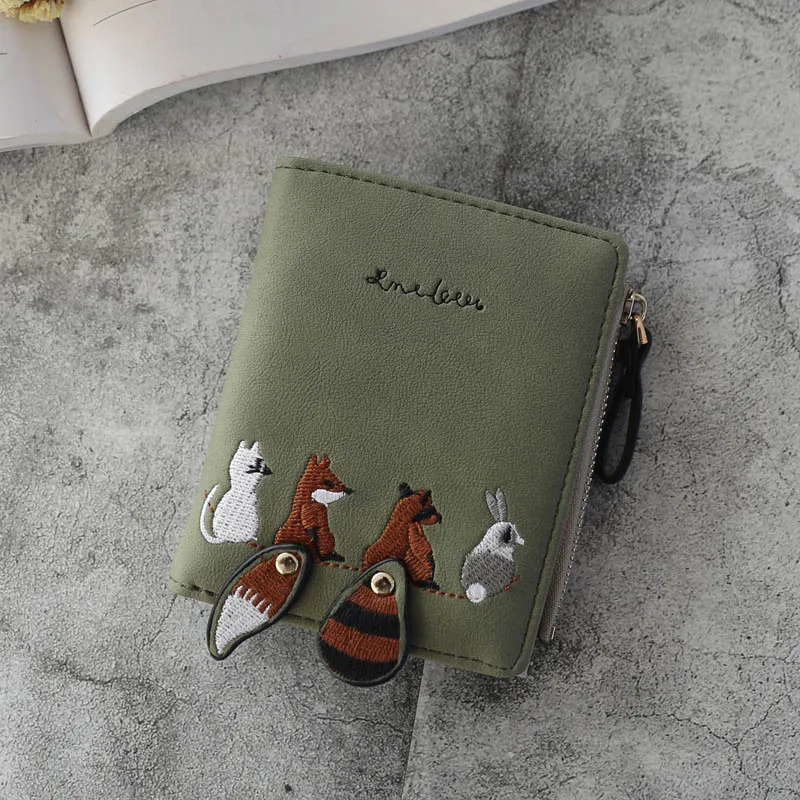 Women Cute Animal Purse Mini Casual Female Money Storage Wallet Travel Ladies Card Clutch Bag PU Leather Coin Monederos SS3459 (5)