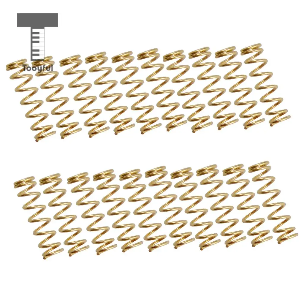 Tooyful 20pcs/set 16mm Short Straight Humbucker Pickup Mounting Springs for Guitar Bass Pickups