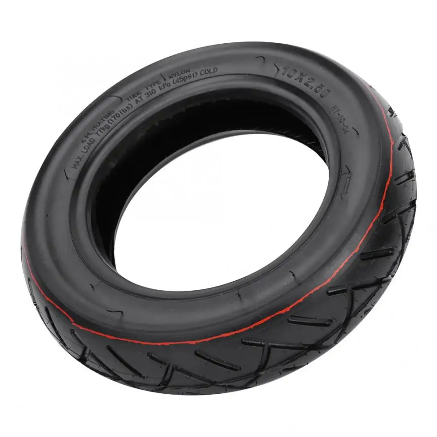 Electric Scooter Tire 10 Inch Inflatable Tyre Non-slip Rubber Scooter Outer Tire for Electric Scooter Parts Accessories
