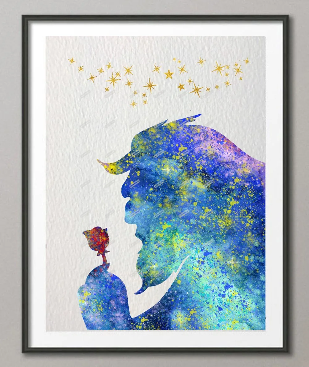 Beauty And The Beast Rose Painting