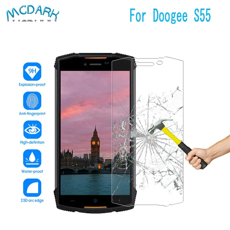Mcadark 5 ''для переднего стекла Doogee S55 Защитная пленка для экрана замена Для Lite
