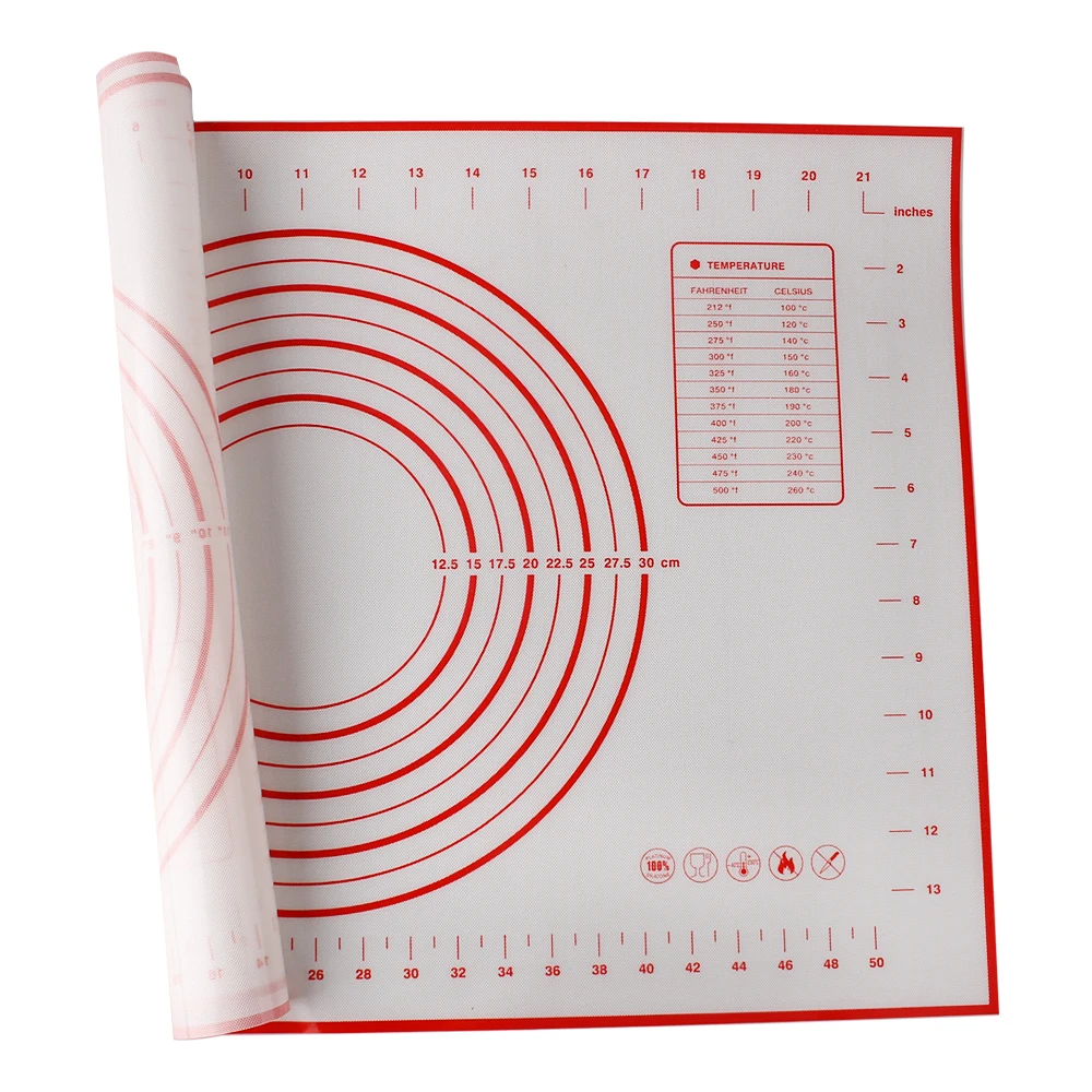 40x60 см силиконовый коврик для выпечки не-палка подкладка для замешивания теста силиконовый коврик лист Стекло волокна прокатки для торта Макарон Кухня accersseries