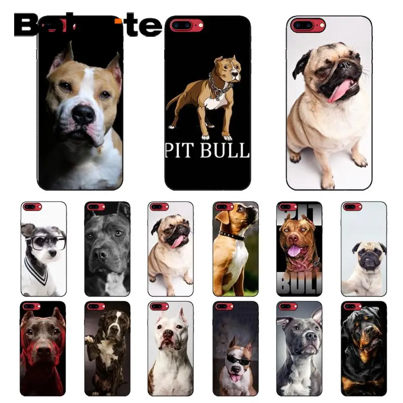 Высококачественный чехол для телефона Babaite Pit Bull Dog Pitbull Puppy Animal iPhone X XS MAX 6 6s 7 7plus 8