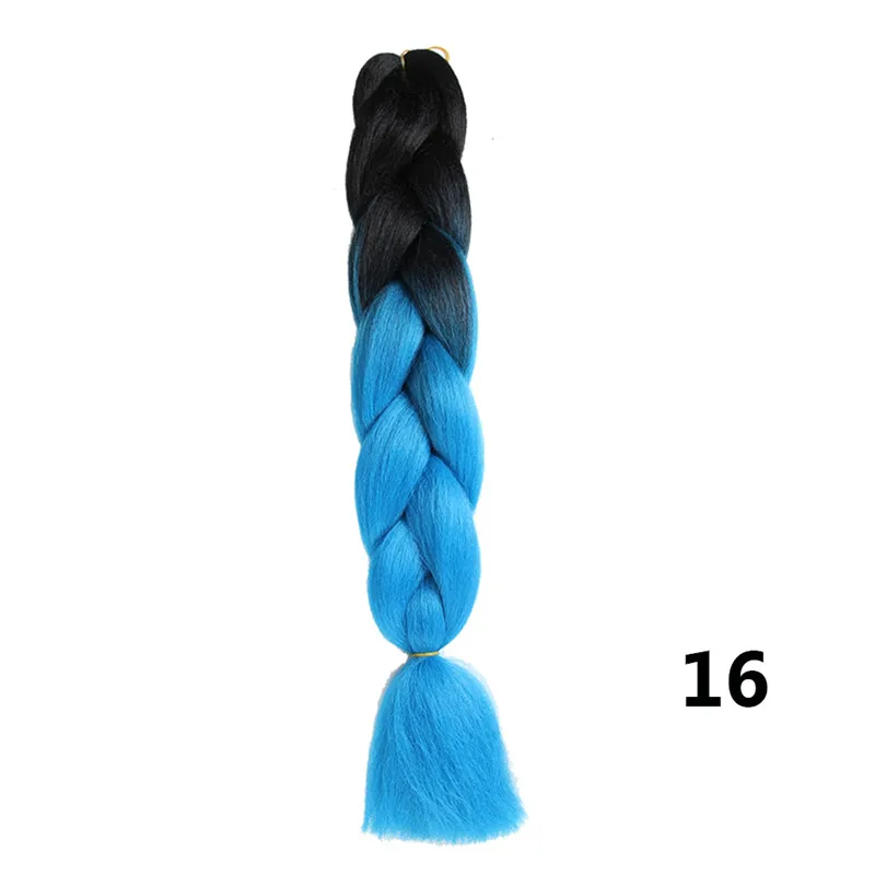 Sambraid jumbo косы ombre канекалон 24 inch плетение волос для вязания канекалон крючком косы синтетических крючком волос 100g - Цвет: #35