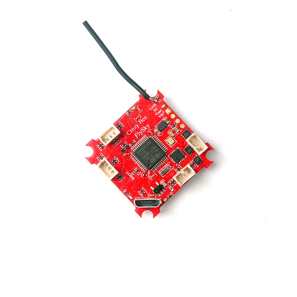 Happymodel Crazybee F3 Контроллер полета OSD измеритель тока 4 в 1 5A 1S Blheli_S ESC Frsky радиомодель для Радиоуправляемый fpv-дрон