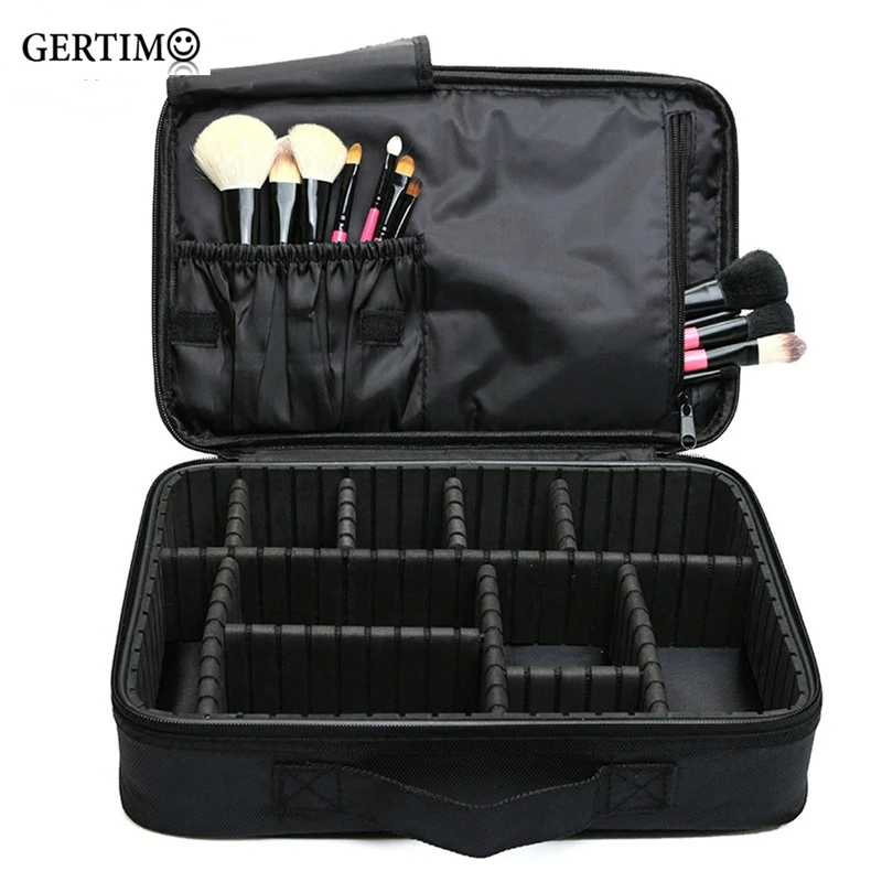 Women High Quality Professional Makeup Organizer Bolso Mujer Cosmetic Case Large Capacity Storage Bag Disassembly Suitcases high capacity pill organizer pill box case