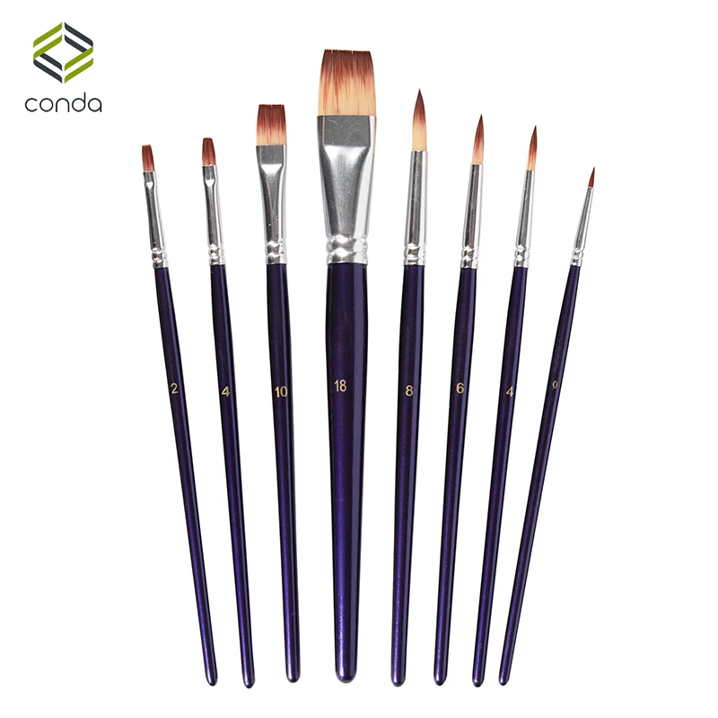 CONDA Fine Paint Brush Set 6/8 Watercolor Brush Pen for Detailing & Art