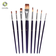CONDA Fine Paint Brush Set-6/8 Watercolor Brush Pen for Detailing & Art Painting-Acrylic Oil Artistic Acrylic Paint Art Supplies