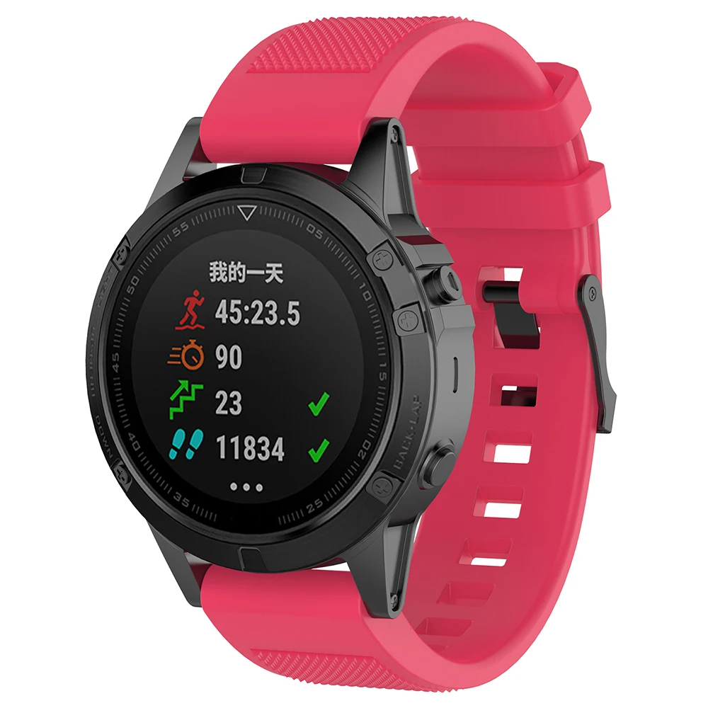 Силиконовый умный ремешок для часов ремешок на запястье ремешок для Garmin Fenix 5X5 5S Plus 3 3HR Forerunner935 Quatix5 сапфир приближение S60