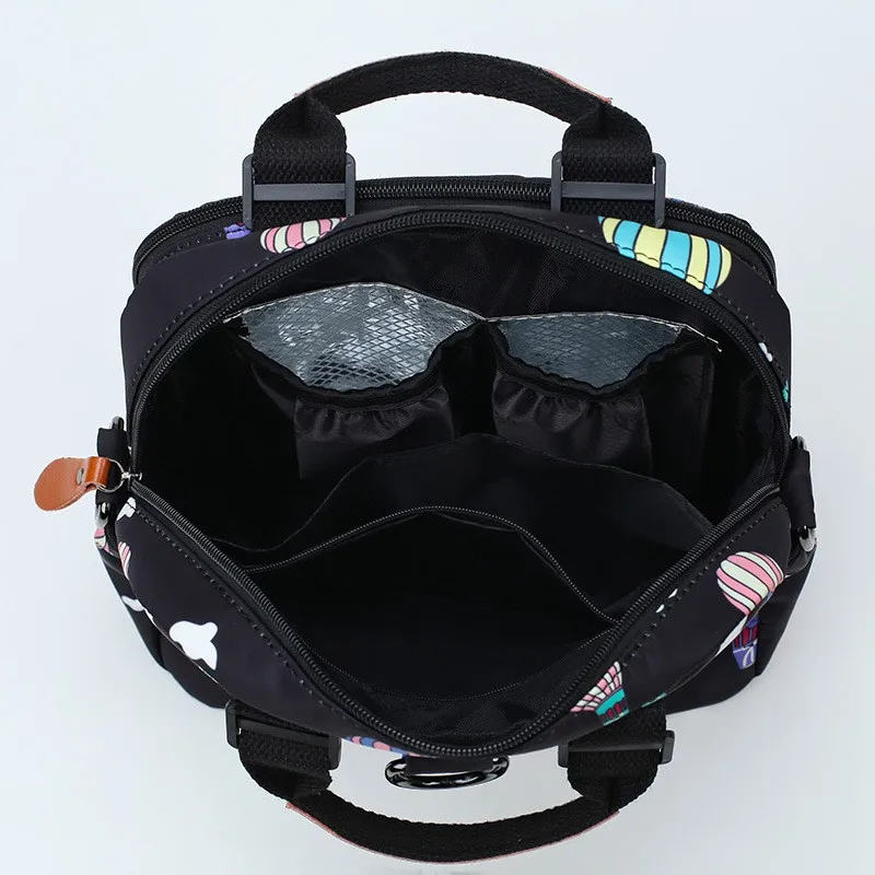 MOTOHOOD Baby Diaper Bag Backpack Mother Maternity Bags With Insulation Bag Fashion Hot Air Balloon Printing Baby Bag Organizer  (15)