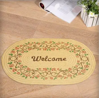

Free Shipping New Fashion Bedroom Carpet Oval Mat Living Room Bathroom Kitchen Non-slip Mats Toilet Mat Carpet YHH006