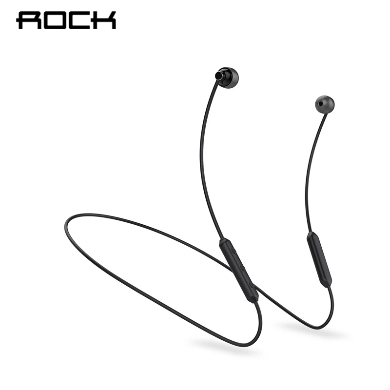 

ROCK Magnetic Wireless Bluetooth 5.0 Earphone Neckband Sports Headset Stereo with Mic Ultra-small Ear Shell for iPhone Samsung