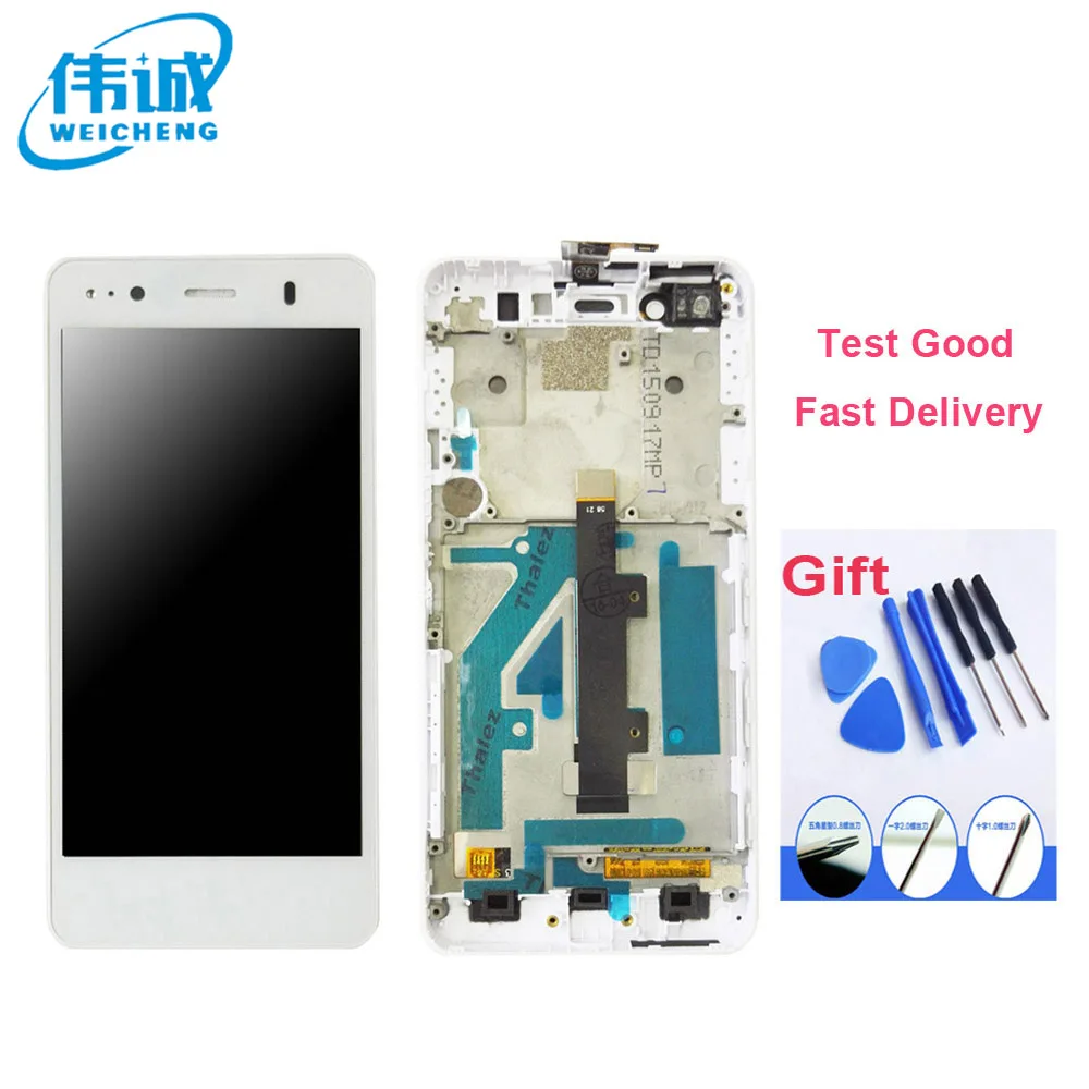 imágenes para 2017 Nueva Original LCD para BQ Aquaris WEICHENG A4.5 Pantalla LCD + Asamblea de Pantalla Táctil con marco + vidrio Templado imágenes para 2017 Nueva Original LCD para BQ Aquaris WEICHENG A4.5 Pantalla LCD + Asamblea de Pantalla Táctil con marco + vidrio Templado