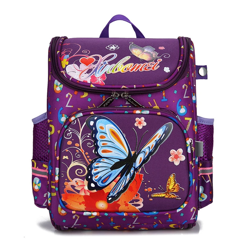 Children Bags for girls Kids butterfly Schoolbag Backpack EVA Folded