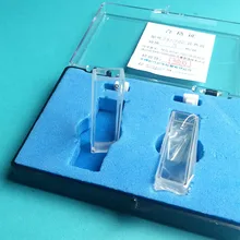 Quartz Cuvette Light Path 5 mm Spectrometer Cell Two-sides Tranparent Resistant Acid & Alkali 2 pcs/pk 800ul 10mm path length 4mm inside width quartz flow cuvette with stainless tube
