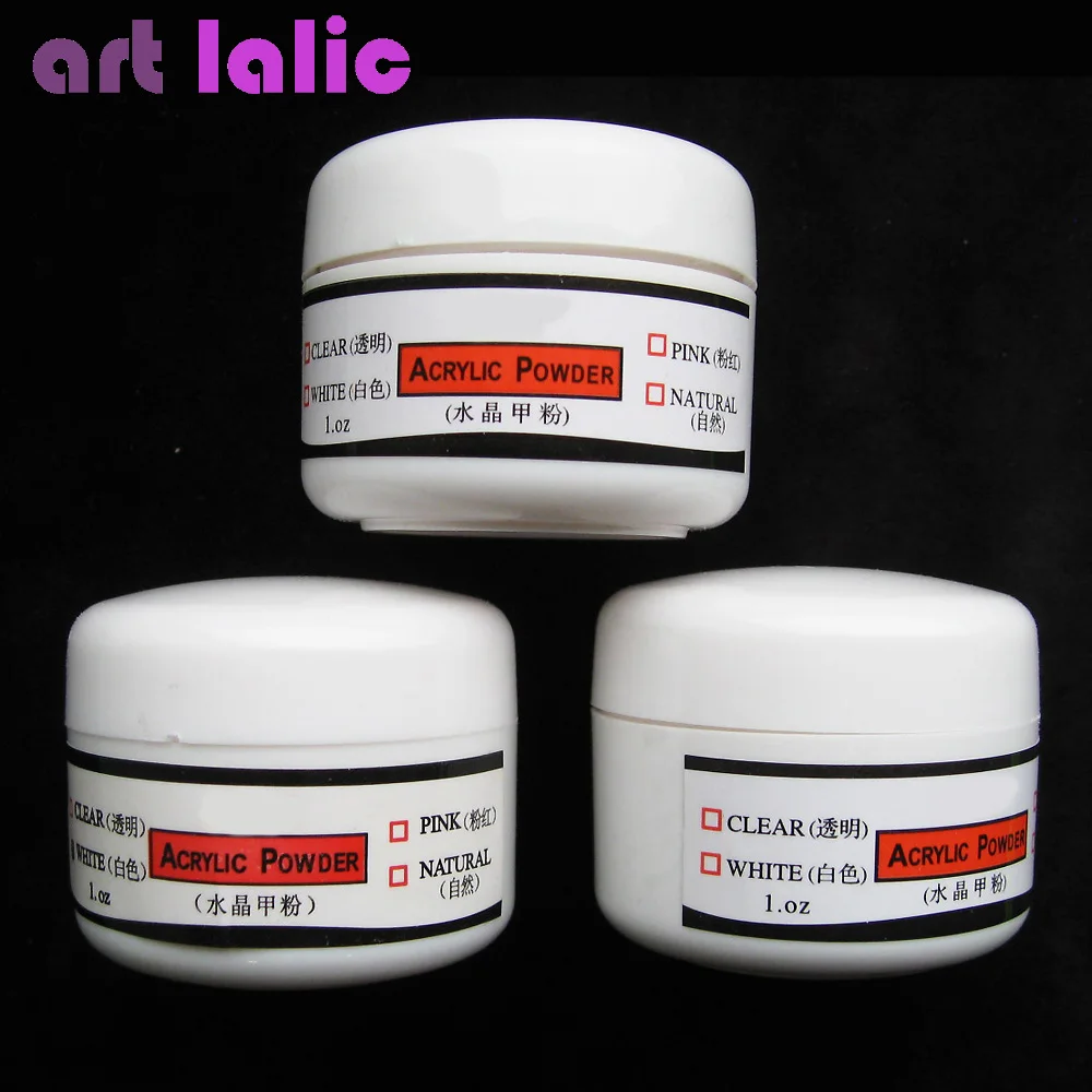 

Hot 3 Colors Clear Pink White Acrylic Powder Acrylic Liquid Nail Art Tips for set with best price
