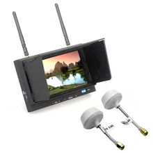 Free Shipping!Skyzone SKY-702 FPV 32CH 5.8G 7 Inch Diversity LCD Monitor Receiver & Sunshade+2 moushroom Antennas