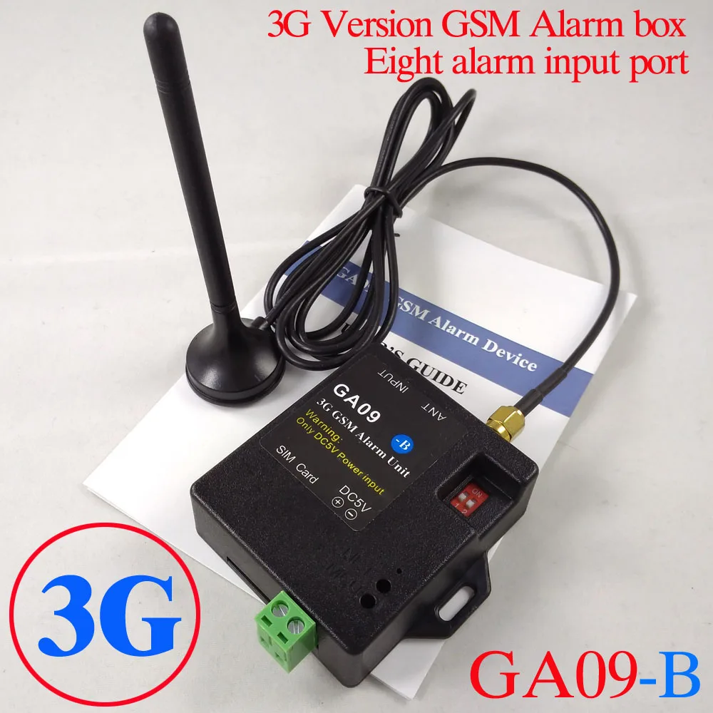 2017 New Published 3G and GSM App control 8 channel GA09-B Mini GSM Alarm Intruder Alarm System app smart home