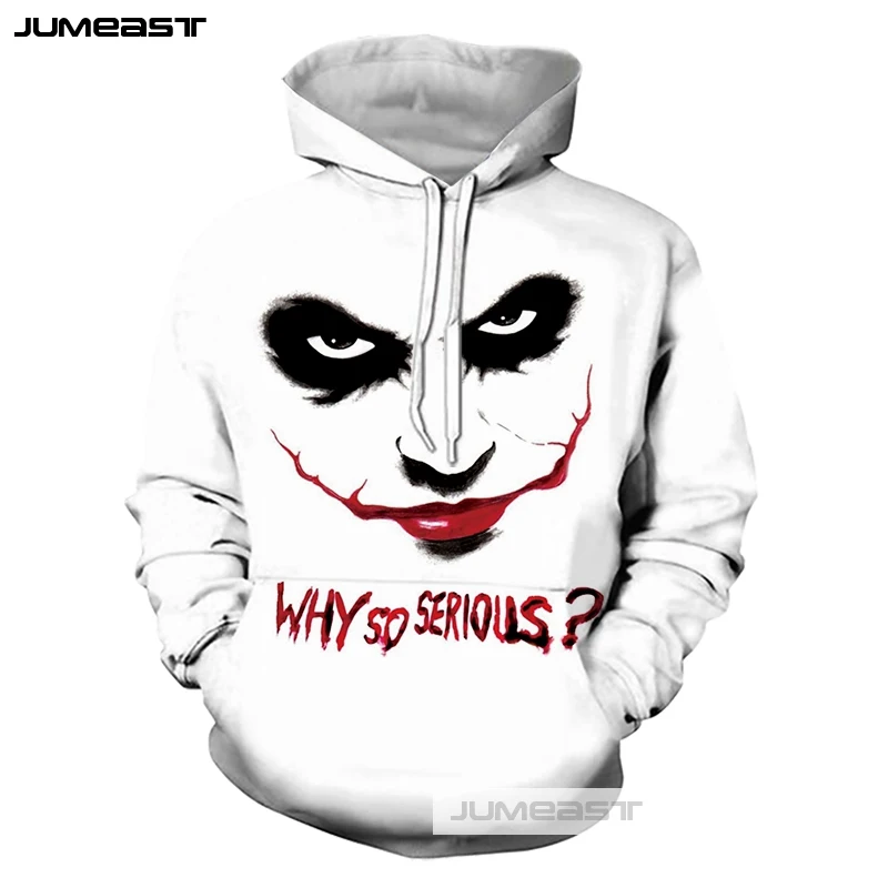 MensWomens 3D Print Joker Halloween Sweatshirt Hoodies Jogging pants Sport Suits