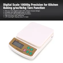 Горячие цифровые весы 10000 г точность г/унции/фунты/кг функция тары вес измерения для кухни выпечки еды чай-лист тары взвешивания
