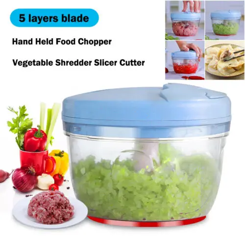 

Durable Vegetable Onion Garlic Food Quick Chopper Cutter Slicer Peeler Dicer Convenient Manual Meat Grinders Kitchen Tool