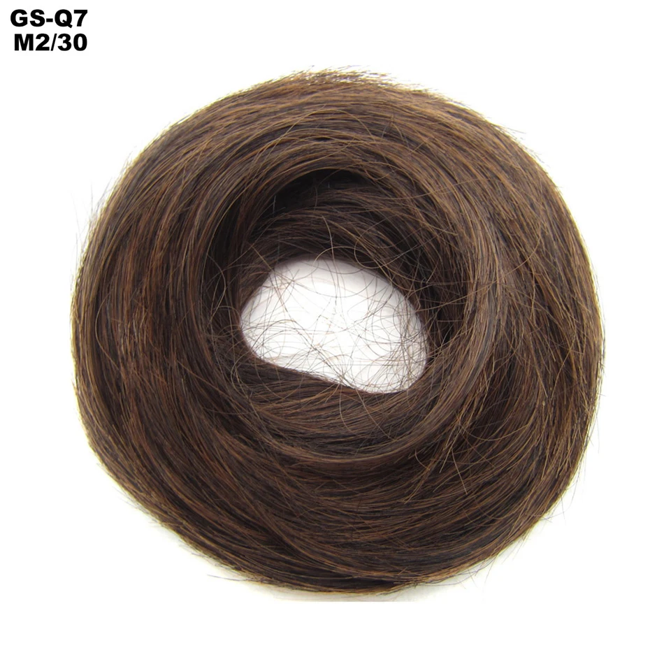TOPREETY термостойкие синтетические волосы 30gr пончик-шиньон с резинкой Наращивание волос шиньоны Q7