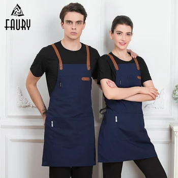 

Cooking Apron Wholesales for Women Men Unisex Restaurant Kitchen Use Chef Waiter Cafe Shop Barber Tools Sleeveless Hairdresser