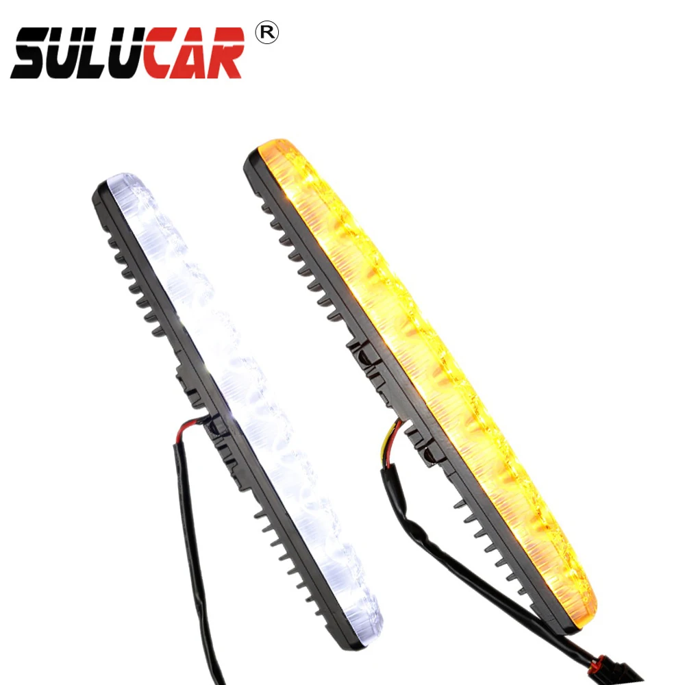 SULUCAR отражатели 2 шт мощностью 12v светодиодные дневные вождения бега легкие