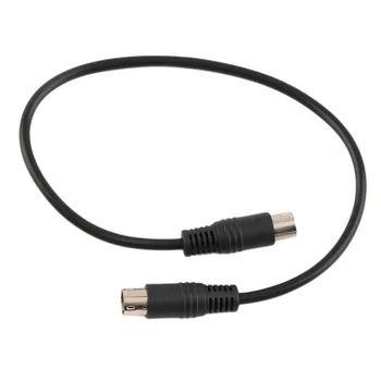 

New Black 9-PIN Mini TO 9-PIN Mini Din Signal Cable For Genesis 2 Scart Cable Hot Promotion