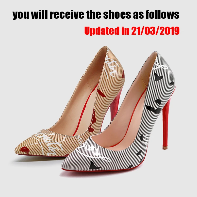 RIBETRINI Brand Print Pointed Toe Fake Leather Shoes Luxury Pumps Women 2019 High heels Sexy Wedding Party Women Shoes Woman RIBETRINI Brand Print Pointed Toe Fake Leather Shoes Luxury Pumps Women 2019 High heels Sexy Wedding Party Women Shoes Woman