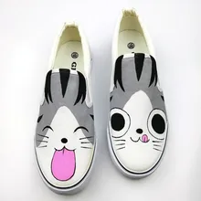 

2018 Spring Summer Hot sale platform women hand painted canvas shoes foot wrapping bear lounger bear casual shoes