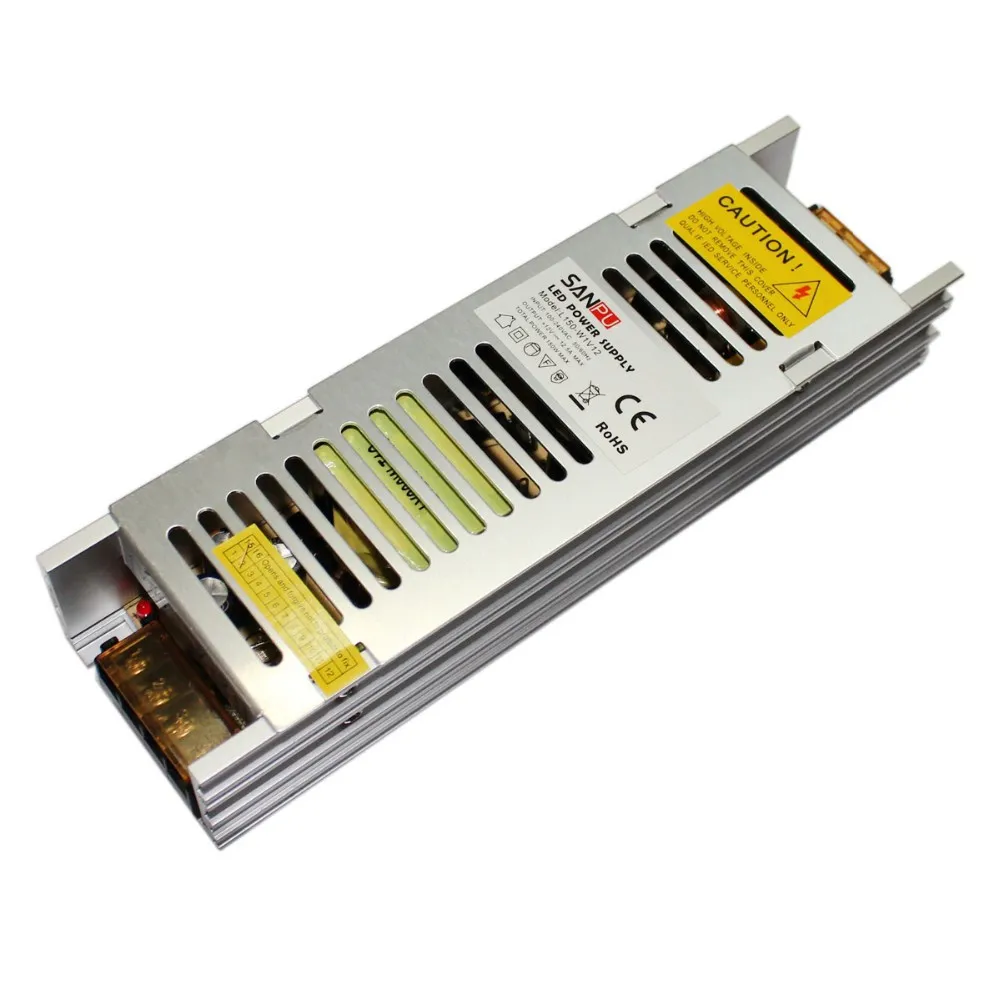 Sanpu AC 110-240V DC 12V 12.5A 150W импульсный источник питания-серебро | Лампы и освещение