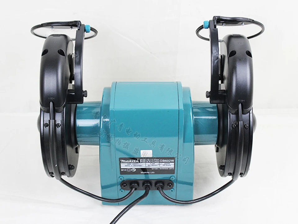 Япония Makita GB602W desktop Точильщик металла grinder GB602 полировщик 250 Вт Диаметр колеса: 150 мм (6 дюймов) Диафрагма: 12,7 мм (1/2 ")