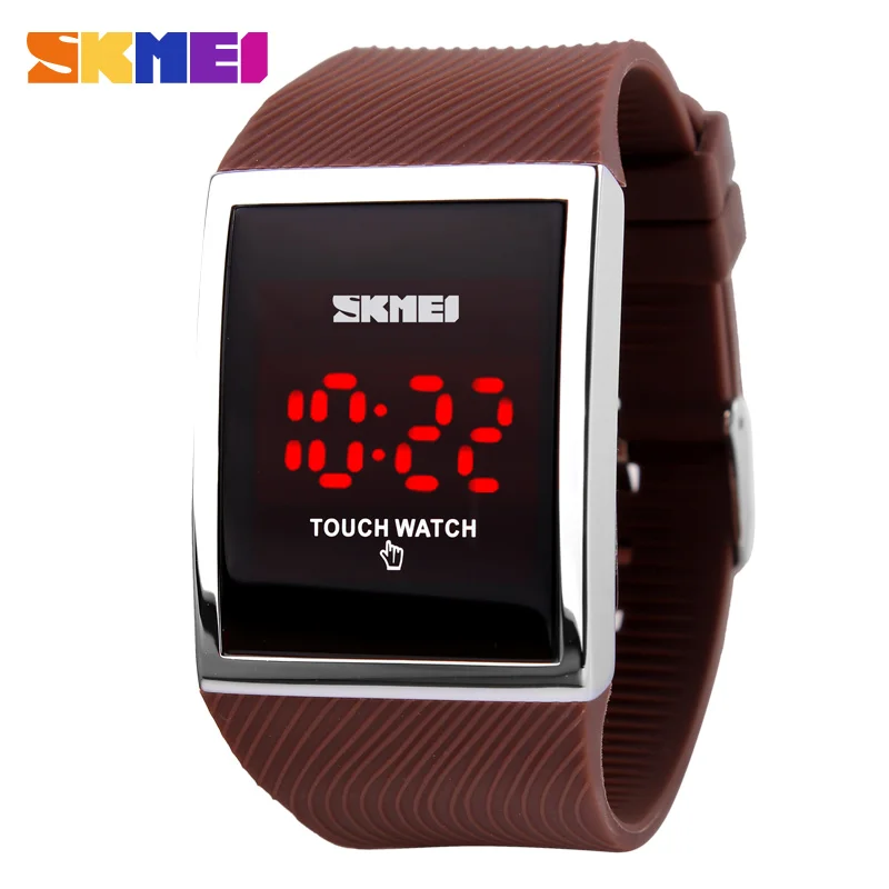 

Skmei new fashion Men Women Electronic LED Watches touch screen digital watches Outdoor Unisex Students Sport Digital Wristwatch