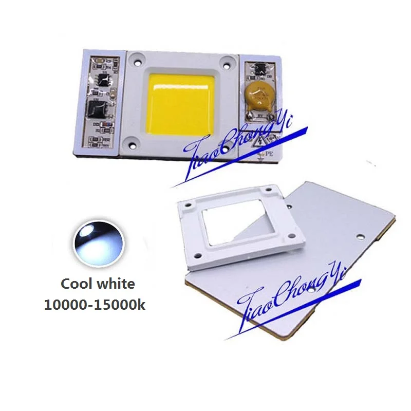 

1pcs 220VAC High Power 50W led chip built-in driver Cool white 10000K-15000K led