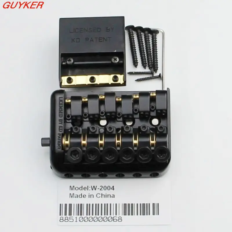 

6String Saddle Headless Guitar Bridge Tailpiece With Worm involved string device
